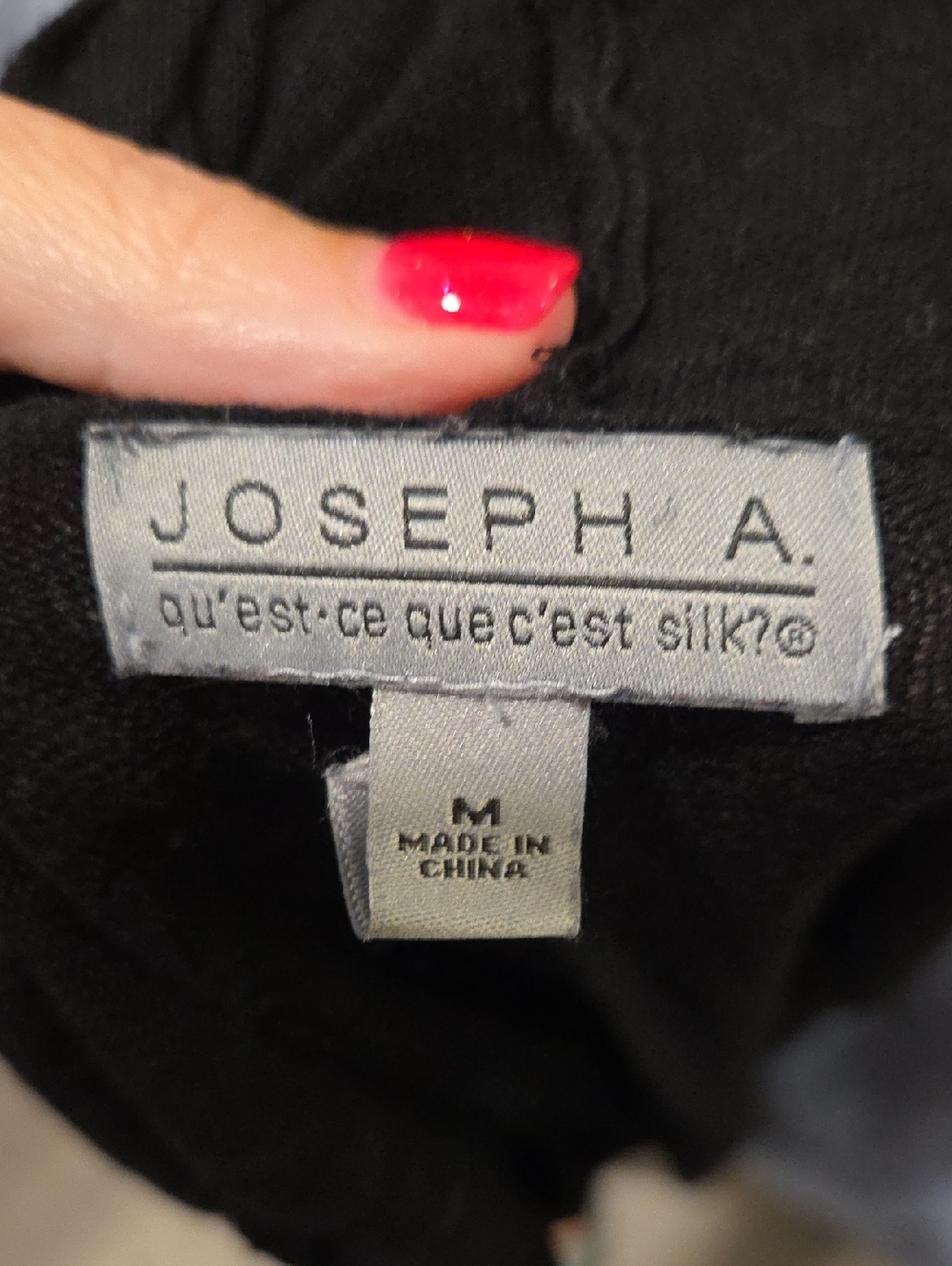 Joseph A Black Open-Front Drape Cardigan Vest Size M! - Picture 3 of 7
